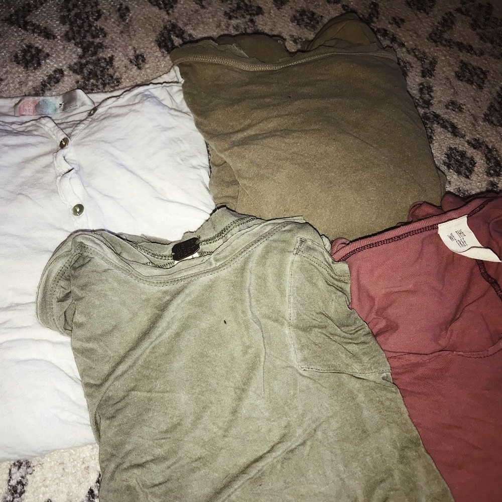 Free People 4 Shirt Bundle